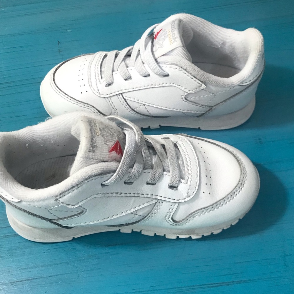 Toddler Reebok White Trainer Tennis Shoes